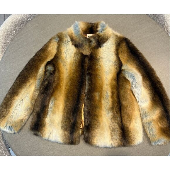 baldwin Jackets & Blazers - Baldwin faux fox fur coat